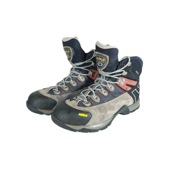 Asolo Men's Fugitive Gore-Tex US12 Black Gray Suede Waterproof Hiking Boots - Picture 1 of 16